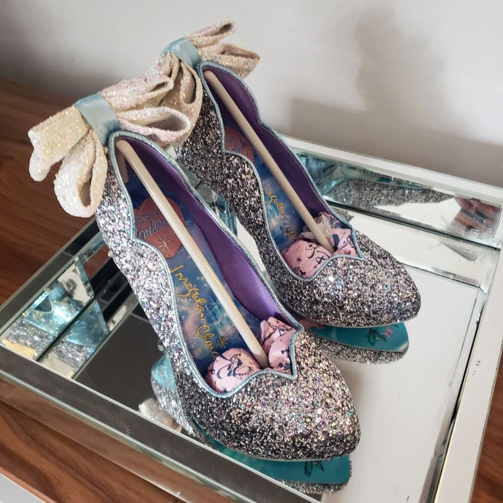 Irregular Choice x Disney Cinderella Call Me Cinders Light-Up Glitter Heels - Picture 9 of 17